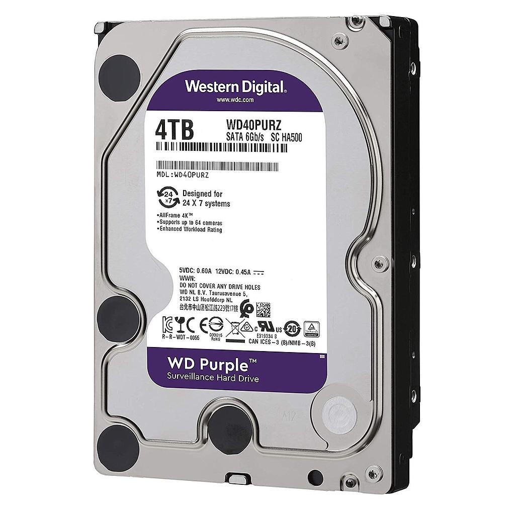 Western Disco Duro de 4 Tb ( 4048 Gb ) Western Digital Purple · Ref. WD43PURZ