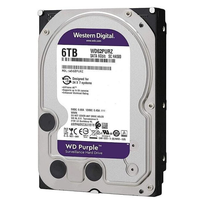 Western Disco Duro de 6 Tb ( 6144 Gb ) Western Digital Purple. · Ref. WD64PURZ