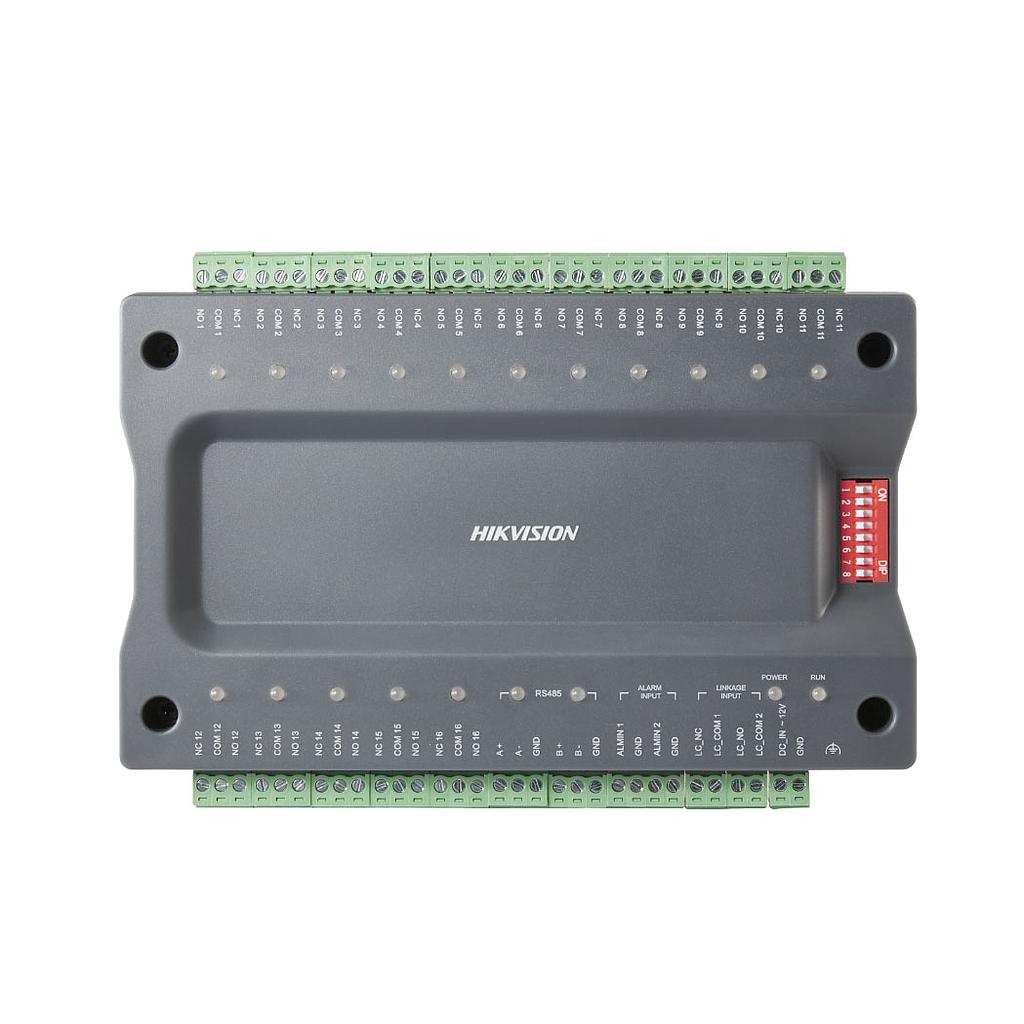 Hikvision Distribuidor esclavo para control de ascensores compatible con controlador maestro DS-K2210 · Ref. DS-K2M0016A