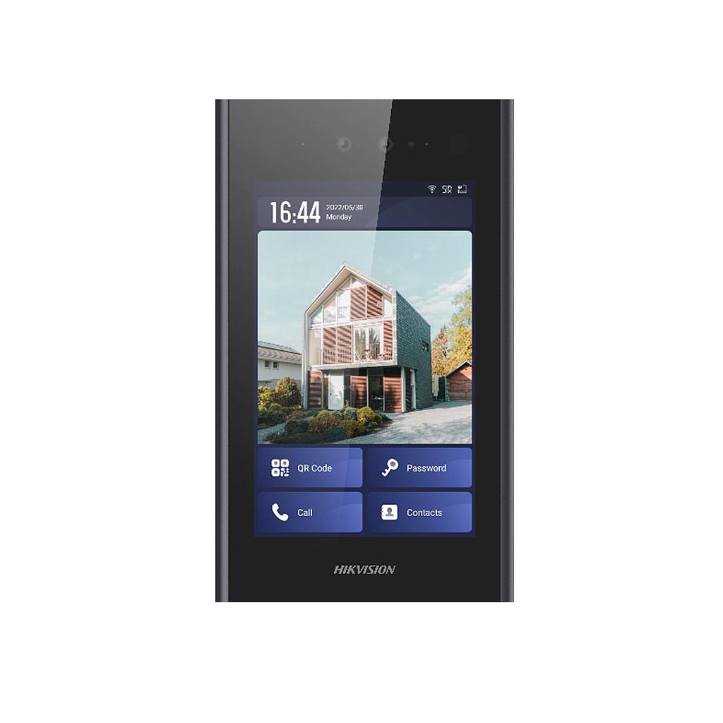 Hikvision Estación de puerta IP Video Portero 8" IK07 con Reconocimiento Facial Metal Android · Ref. DS-KD9633-WBE6