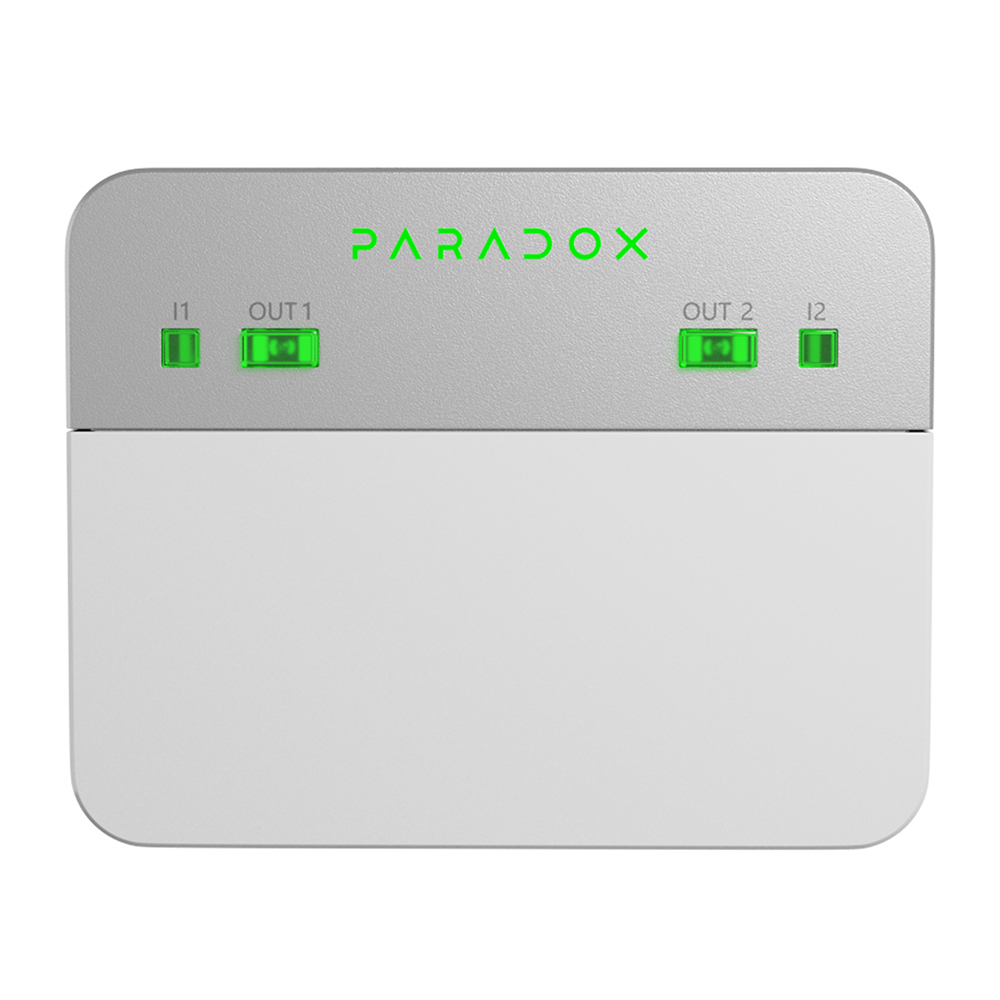 Paradox Expansor de bus inalámbrico con doble entrada/salida para sistemas M · Ref. ZP2M