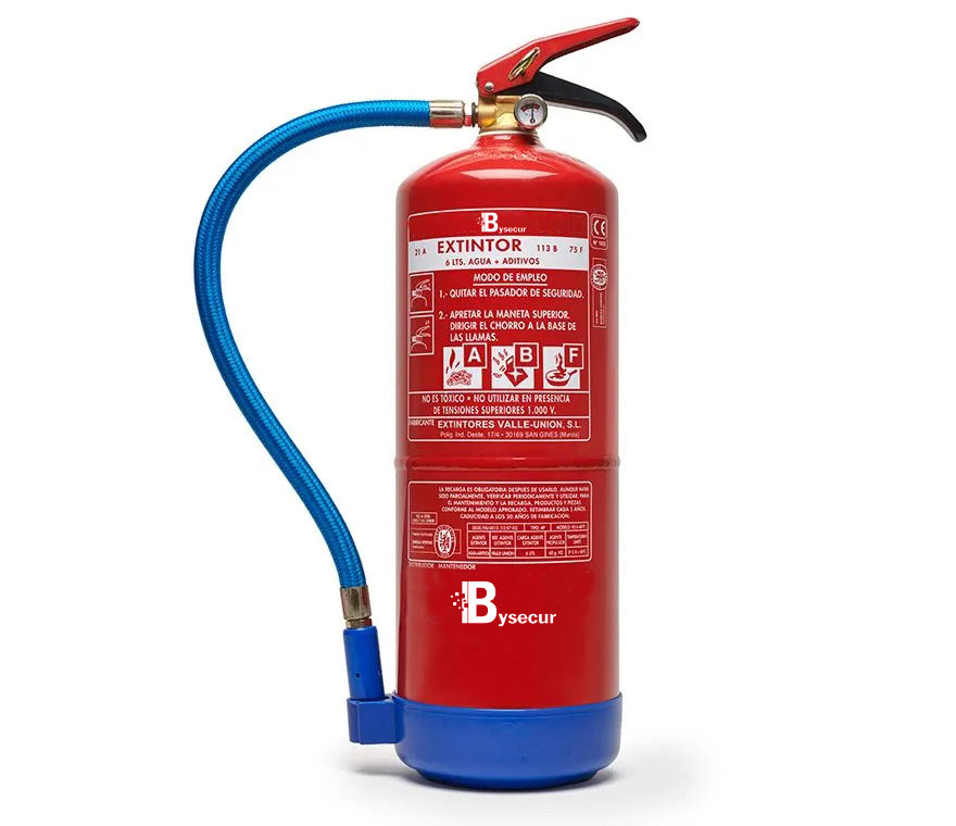 VU-6-PPA - Extintor De Agua AG 6LT AFFF con base de plástico