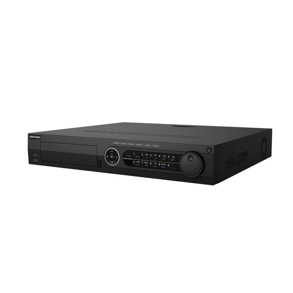 Hikvision Grabador DVR 5en1 32CH 5MP Lite1080p + 16CH IP 6MP 1.5U Acusense 4xHDD E/S Audio Alarma 16/4 · Ref. iDS-7332HQHI-M4/S