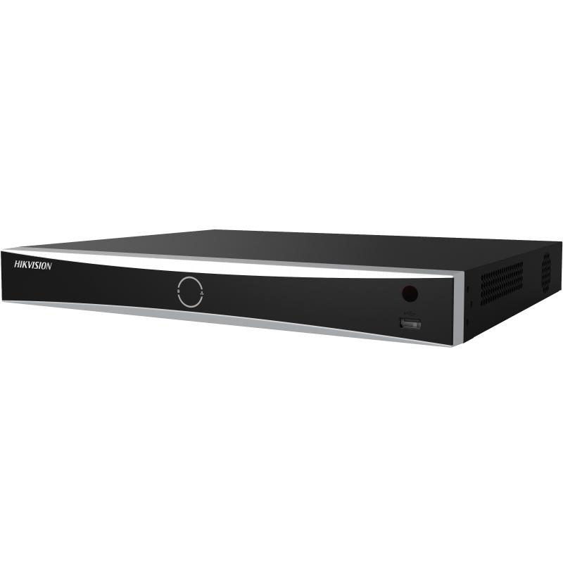 Hikvision Grabador IP NVR 32CH 16CH PoE 4K 12MP 1U Acusense 256Mbps Motion Detection 2.0 2xHDD Audio Alarma 4/1 · Ref. DS-7632NXI-K2/16P(D)