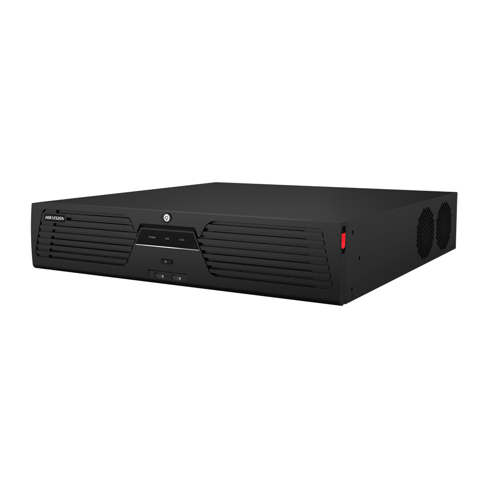 DS-96128NI-M8 - Grabador NVR 128 CH IP 8K 32Mpx@2ch E/S Alarma 16/9 Audio 1/2 400Mbps 8xHDD VCA Mapa Calor Matrículas Conteo 2U