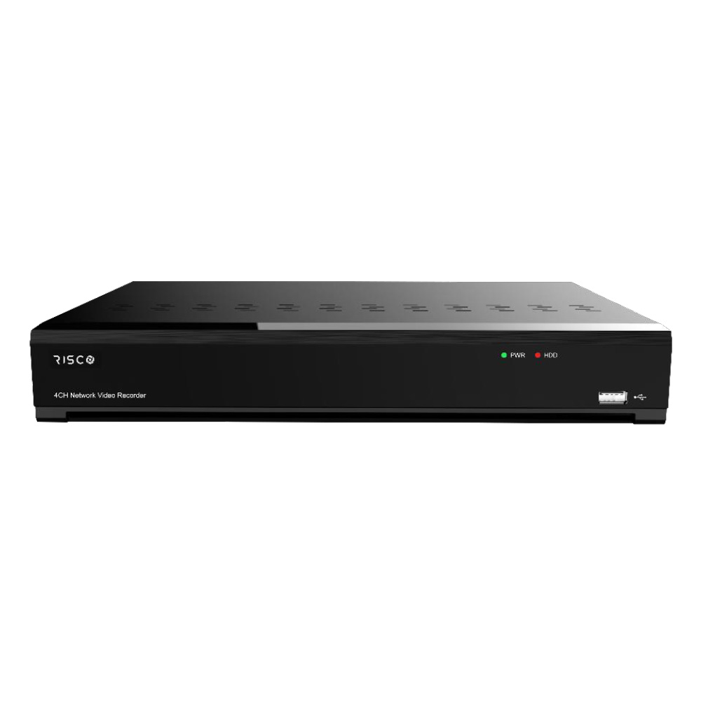 Risco Grabador NVR 4CH POE 12MP 4K VUpoint · Ref. RVNVR044K1RA
