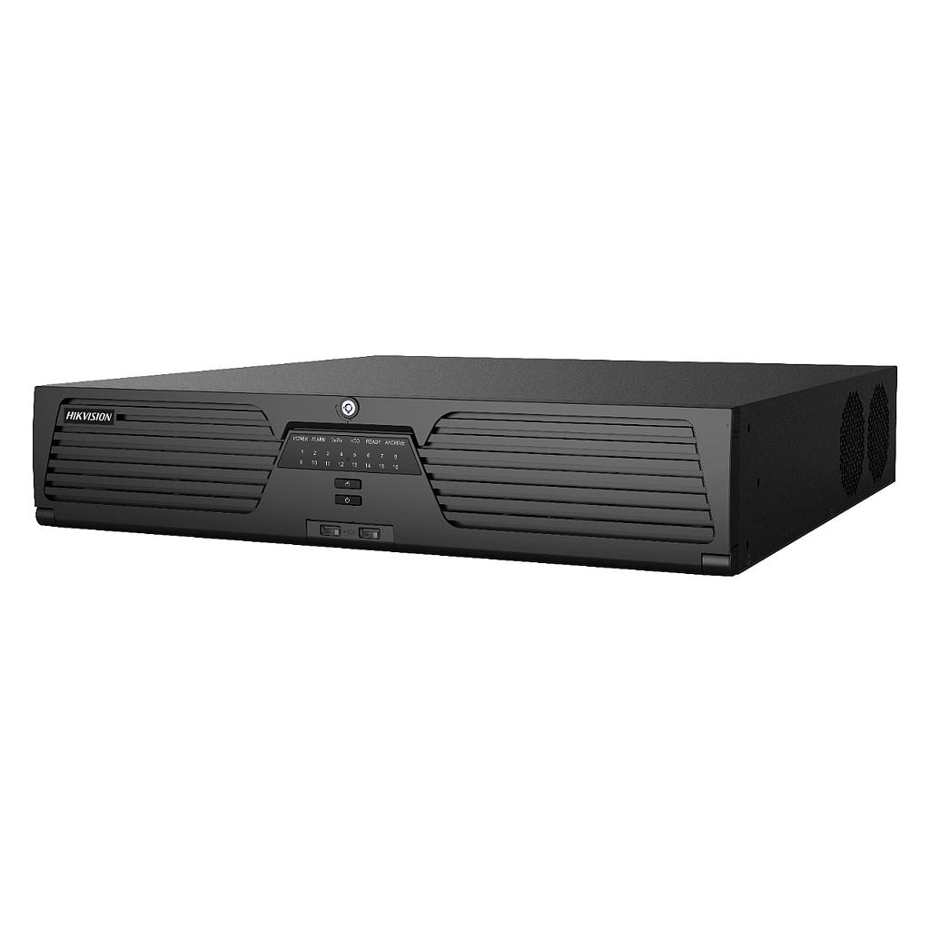 iDS-9664NXI-I8/S(C) - Grabador NVR 64CH 12MP 3U 4K DeepinMind Analítica inteligente Perimetral Reconocimiento Facial Alarma 8HDD Hikvision