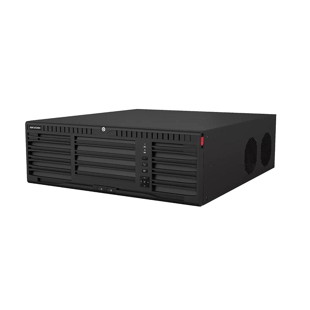 Hikvision Grabador NVR 64CH 8K 32MP 400Mbps 2HDMI 2VGA Alarma 16/9 Audio 16xHDD · Ref. DS-9664NI-M16/R