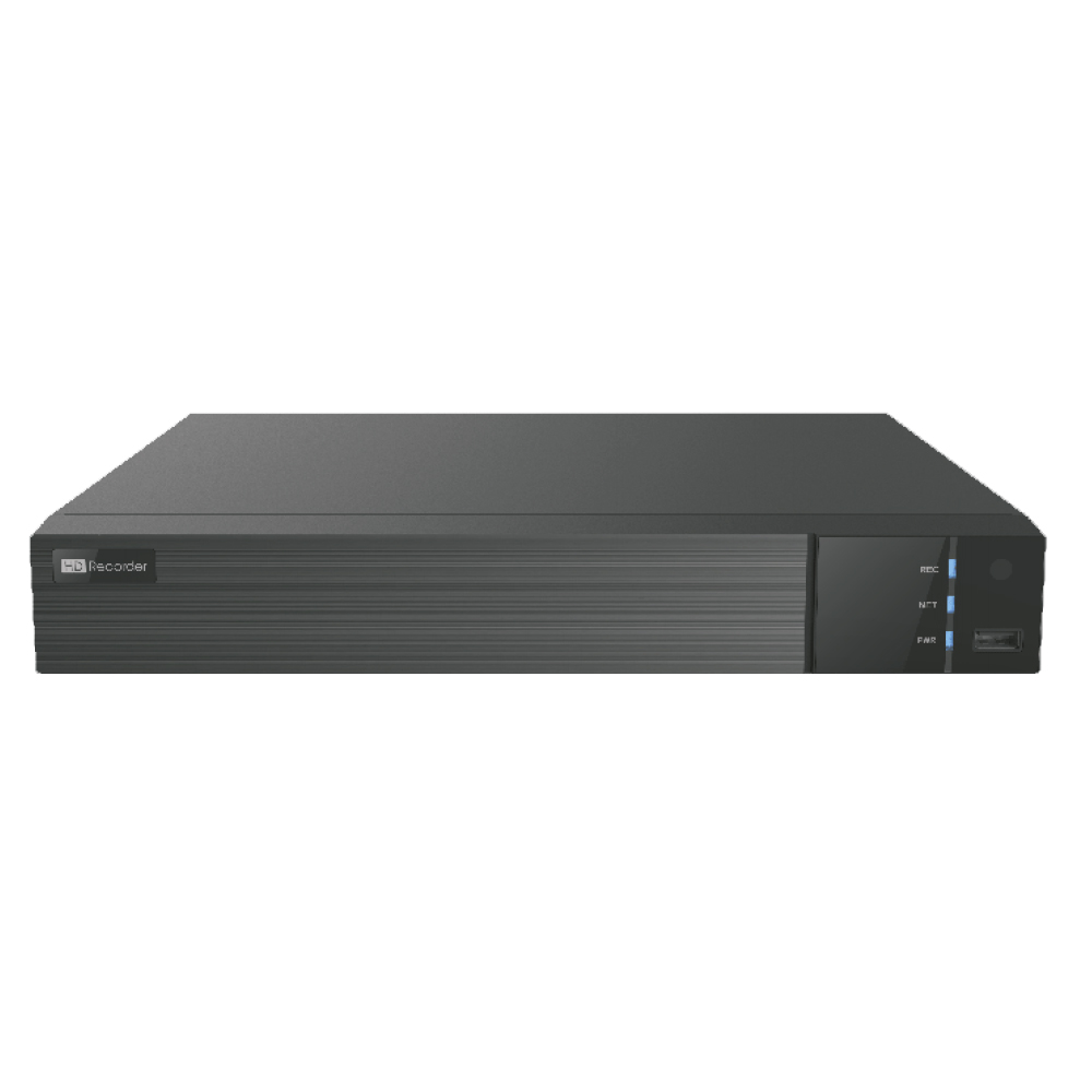 TVT Grabador NVR IP 16CH 8MP 16PoE 2HDD VCA Facial Matrículas Perímetro · Ref. TD-3116H2-16P-B2-B