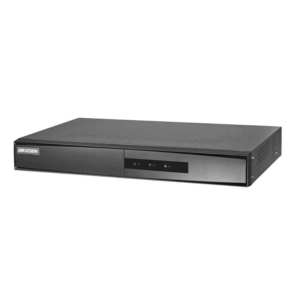 Hikvision Grabador NVR IP 4CH 4POE 4MP 40/60Mbps mini 1U HDMI/VGA simultánea 1HDD · Ref. DS-7104NI-Q1/4P/M(D)