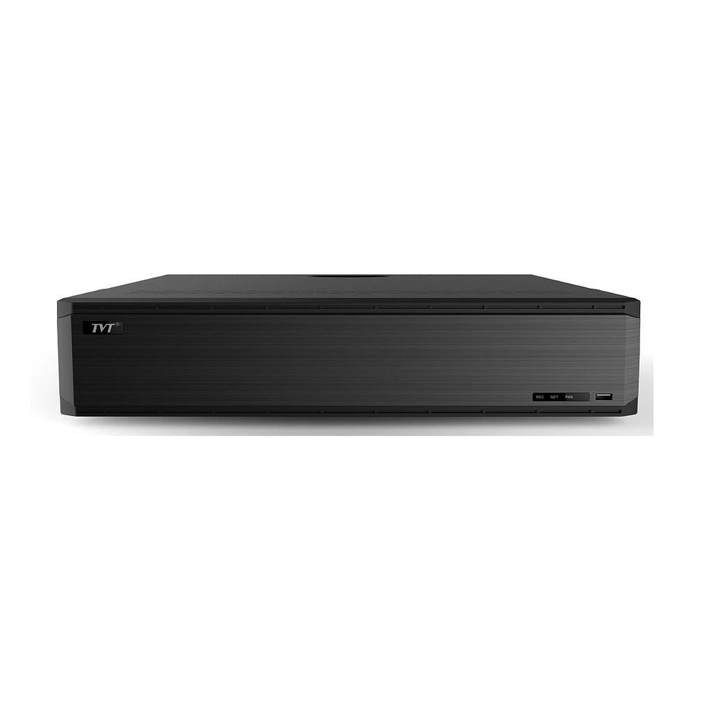TVT Grabador NVR IP 64CH 16MP Audio 8HDD Alarma 16/4 Face Detection Matrículas VCA · Ref. TD-3364H8-A3H