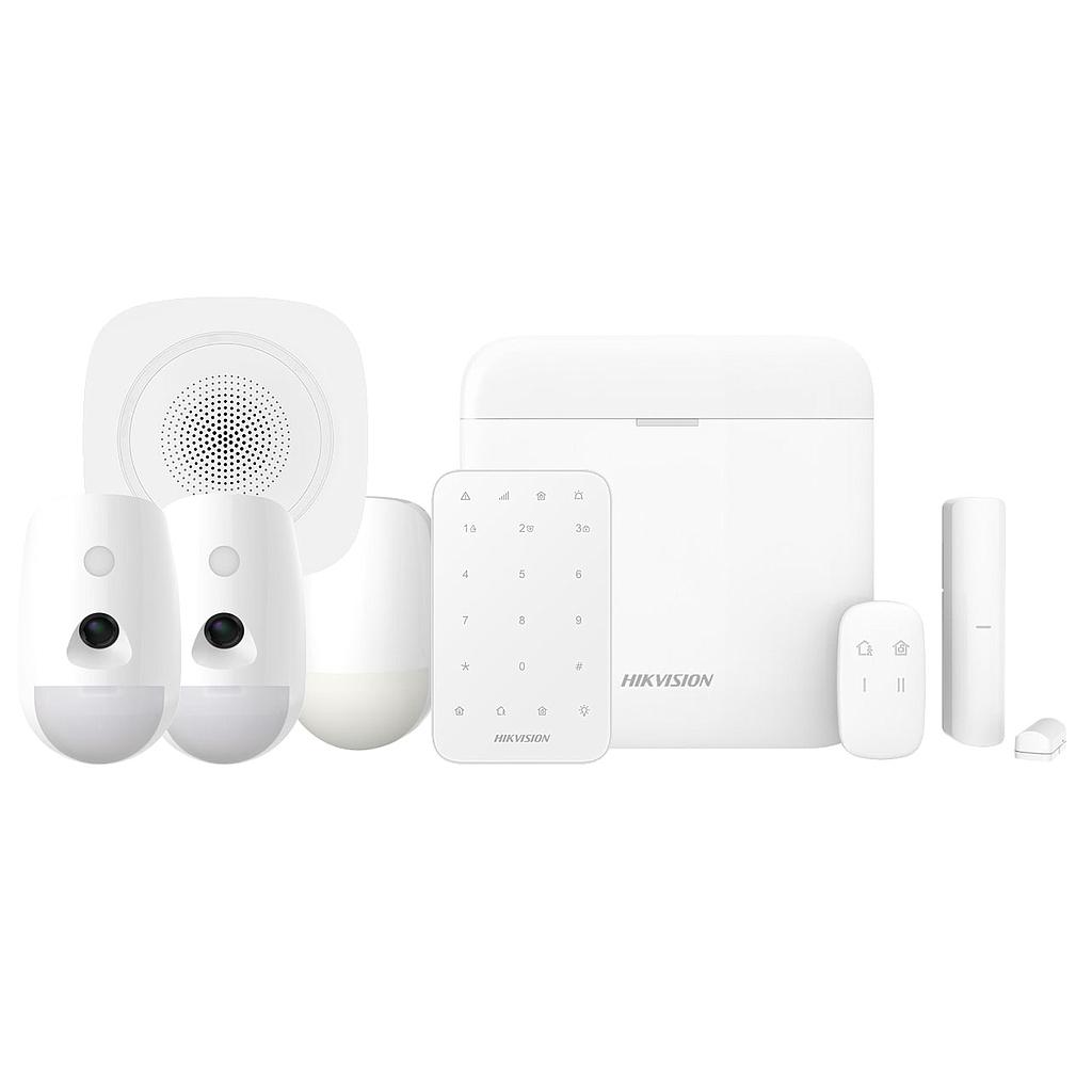 Kit 96 AxPro Total - Kit Alarma AXPRO 96 zonas. Central + 2 PIRCAM + 1 PIR + 1 Contacto + 1 Mando + 1 Teclado + 1 Sirena