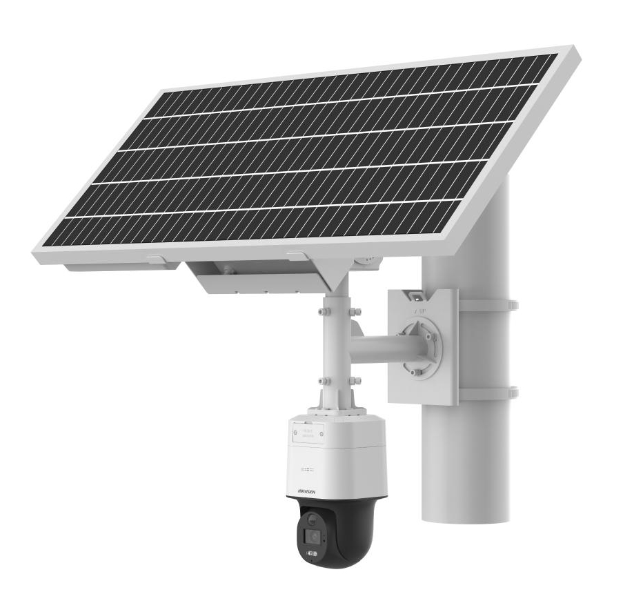 Hikvision Kit Cámara PT 4MP 6mm con energía solar ColorVu 24/7 Luz Blanca 30m 4G · Ref. DS-2XS3Q47G1-LDH/4G/C18S40(6mm)