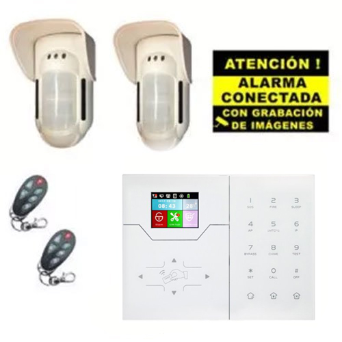 Kit de Alarma Bysecur IP / GSM. Central + 2 Volumétricos de exterior + 2 Mandos · Ref. BSC02296