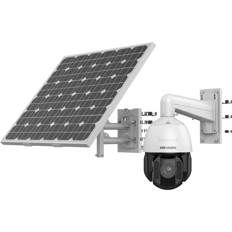 Hikvision Kit de cámara PTZ con energía solar 4MP Zoom 25X · Ref. DS-2DE5425IWG-K/4G