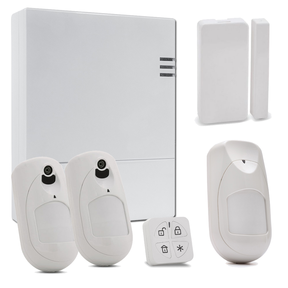 Risco Kit de LightSYS Air con módulo 4G + 2 x Detector eyeWAVE con Cámara + Detector iWAVE + Contacto + Mando · Ref. KIT_LIGHTSYS_AIR_A