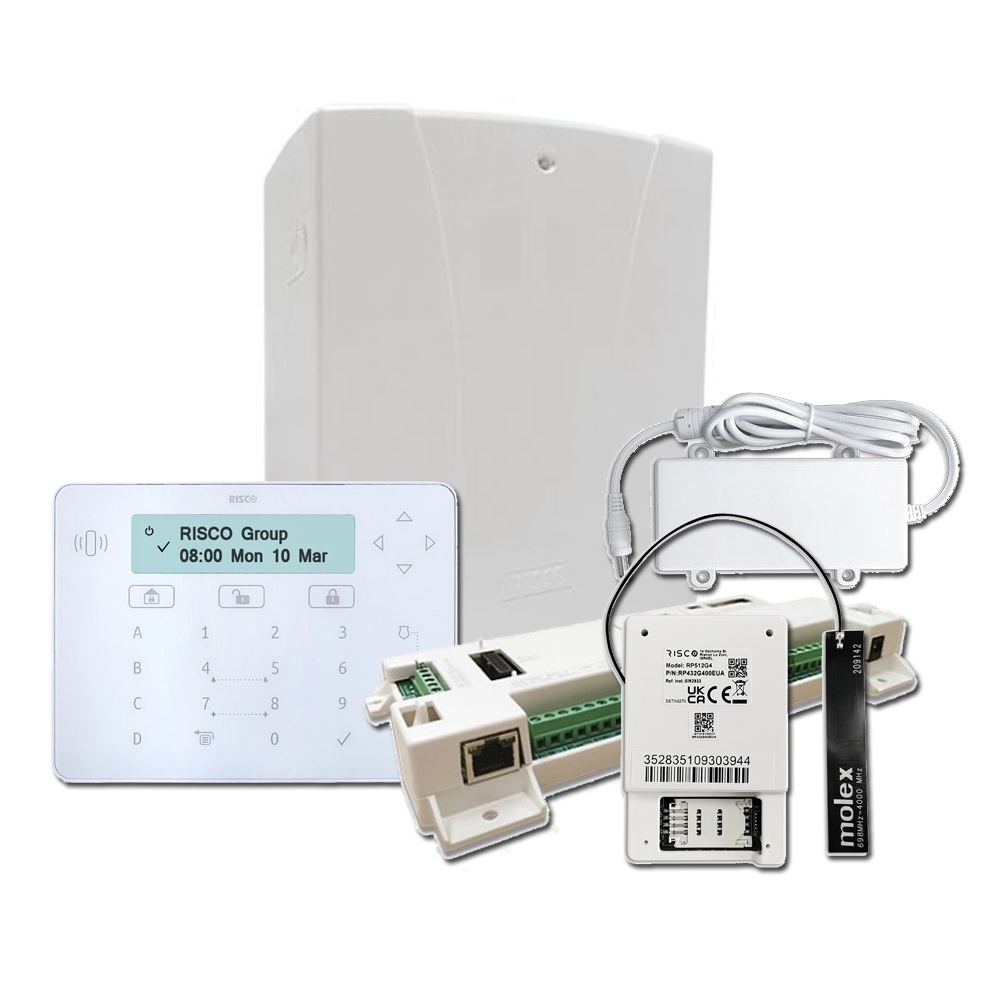Risco Kit LightSYS de Adecuación a Grado 2. Placa principal + Teclado táctil + Módulo GSM 2G + Fuente alimentación + Caja · Ref. Adecuación G2 2G