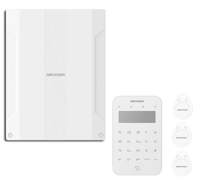 Hikvision Kit Panel AX PRO Ultra Híbrido 96 zonas + Teclado inalámbrico Táctil pantalla LCD Grado 2 AXPRO · Ref. KIT AXPRO-ULTRASMART