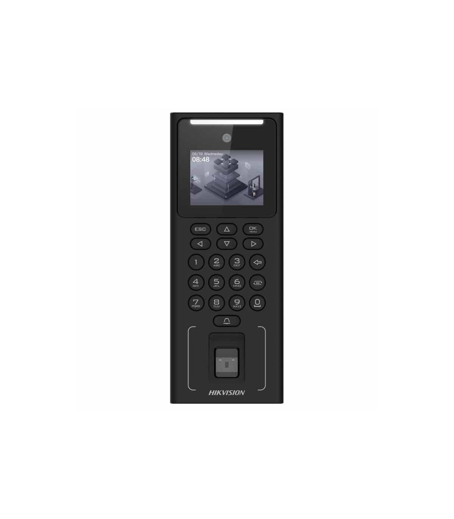 Hikvision Kit terminal de control de accesos con reconocimiento facial para una sola puerta. · Ref. DS-KAS321