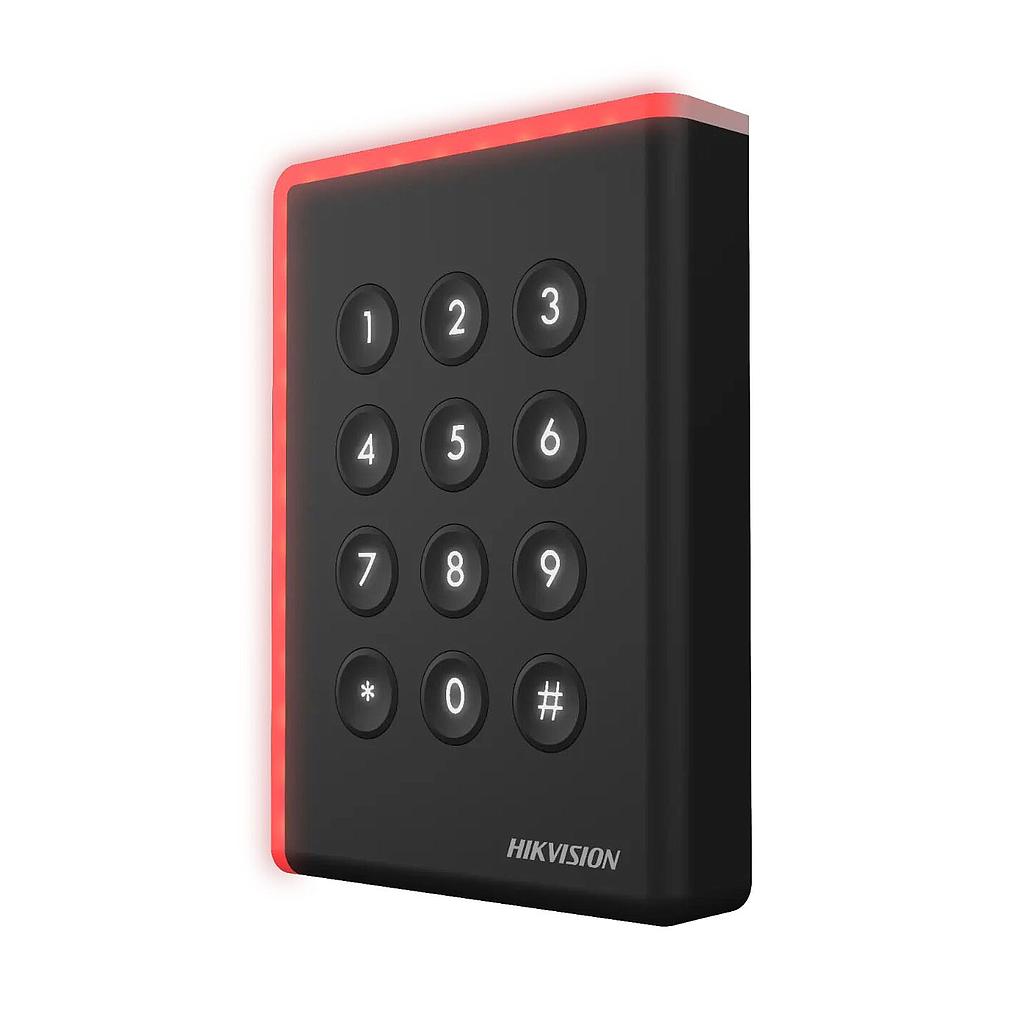 DS-K1108ADK(STD) - Lector de acceso por tarjeta Mifare, Desfire, Felica y Código PIN Teclado IP65 Wiegand Hikvision