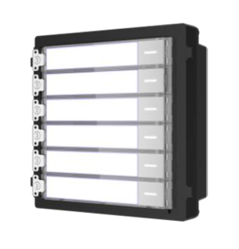 [HIK-INTERCOM-31] DS-KD-KK - Módulo de 6 botones con etiquetas para videoportero modular IP superficie/empotrado Hikvision