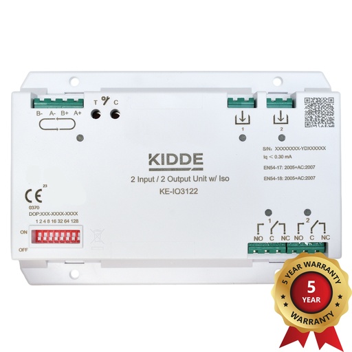 [KIDDE-519] KE-IO3122 - Módulo inteligente direccionable de 2 entradas/2 salidas con aislador