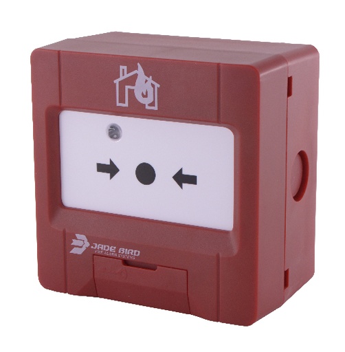 [JADEBIRD-15] JBE-2100 - Pulsador manual analógico Rearmable - Base incluida - Superficie