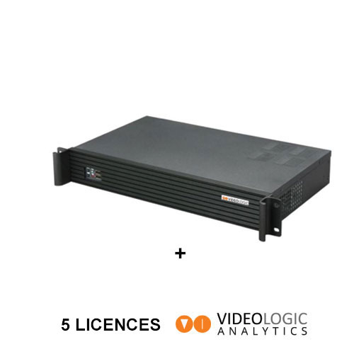 [VIDEOLOGIC-26] VLRX3-VCA05 - Sistema de análisis de vídeo activado para 5 canales ampliable a 12. Incluye Servidor I3 enracable con módulo de relés integrado