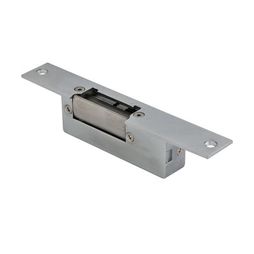 [BYSECUR-3] YS-131NC - Abrepuertas eléctrico tipo pestillo eléctrico. Normalmente cerrado NC.  Placa de montaje corta. Retención 500KG
