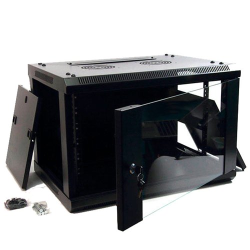 [BYSECUR-6] BSC02923 - Armario Mural Rack de 9U de 19" desmontado . Medidas 60 x 45