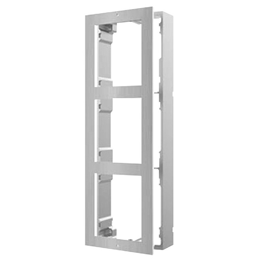 [HIK-INTERCOM-6] DS-KD-ACW3/S - Caja de registro superficie para 3 módulos de videoportero Hikvision acabado en acero inoxidable