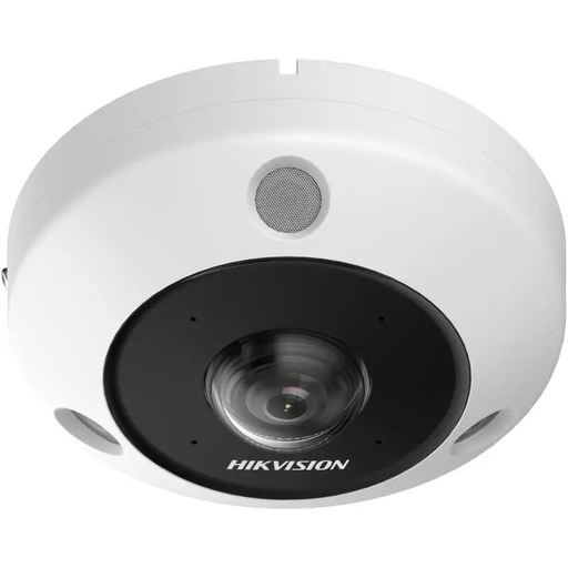 [HIK-SOL-367] DS-2CD63C5G1-IVS(1.29mm) - Cámara IP 12MP Fisheye 1.29mm IR15 Audio Alarma IP67 IK10