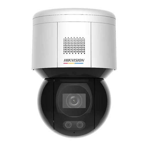 [HIK-VALUE-445] DS-2DE3A400BW-DE(F1)(T5) - Cámara Mini Domo PTZ IP 3" 4MP 4mm ColorVu Clasificación Vehículos/Personas Captura Facial Audio Alarma Altavoz MIC WDR120 Luz Blanca 30m Acusense