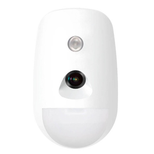 [HIK-ALARM-132] DS-PDPC12PF-EG2-WE(B) - Detector PIRCAM inalámbrico interior 12m Inmune mascotas 868 MHz Tri-X bidireccional AXPRO Imagen Color 24/7 Luz relleno blanca 12m