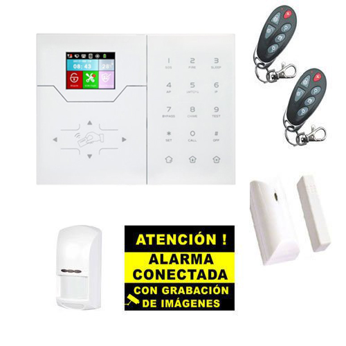 [BYSECUR-ALARM-26] BSC02298 - Kit de Alarma Bysecur IP / GSM. Central + 1 PIR + 1 Contacto Magnetico + 2 Mandos